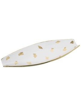 Centro de mesa Alexandra House Living Branco Dourado 45 x 16 x 6 cm