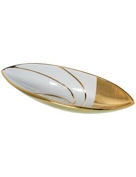 Centro de mesa Alexandra House Living Branco Dourado 40 x 13 x 8 cm