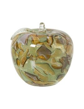 Figura Decorativa Alexandra House Living Verde Cristal Manzana 13 x 13 cm