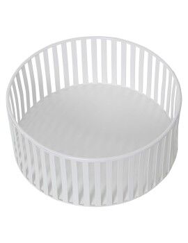 Fruteira Alexandra House Living Branco Metal 22 x 9 cm