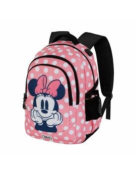 Mochila Escolar Minnie Mouse Karactermania Cor de Rosa 34 x 21 x 46 cm