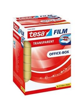 Cinta Adhesiva TESA Officebox Transparente 8 Unidades (19 mm x 66 m)