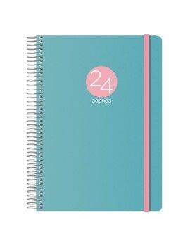 Agenda MEMPHIS  DOHE 2024 Verde Cuarto 15 x 21 cm Anual