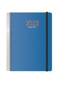 Agenda DOHE SYNCRO Azul Cuarto 15 x 21 cm 2023