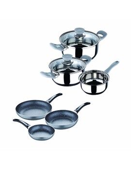 Batería de Cocina San Ignacio MARBLE SG Gris Acero Inoxidable 5 Piezas (Reacondicionado B)