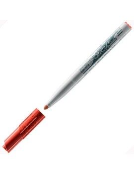 Rotulador Bic Velleda 1741 Branco Vermelho Ardósia branca