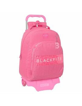 Mochila Escolar com Rodas BlackFit8 Glow Up Cor de Rosa 32 x 42 x 15 cm