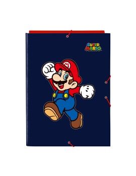 Carpeta Super Mario World Azul marino A4