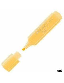 Marcador Faber-Castell Textliner 1546 Pastel Amarelo (10 Unidades)