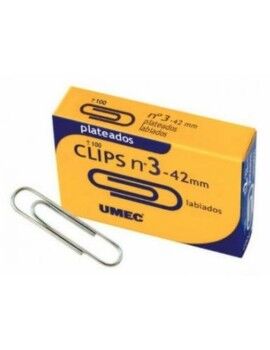 Clips UMEC Plateado 40 mm (10 Piezas)