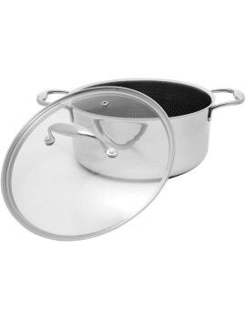 Olla con Tapa Kohersen 71104 Plateado Acero Inoxidable Aluminio Ø 24 cm 4,9 L