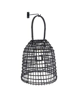 Lanterna Romimex Preto Metal vime Vidro 29 x 51 x 29 cm