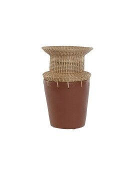 Vaso Home ESPRIT Natural Terracota 22 x 22 x 35 cm