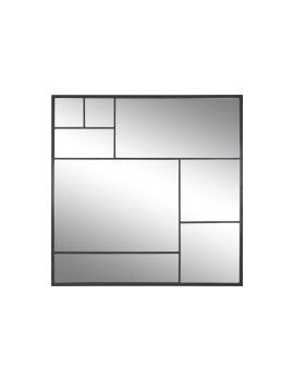 Espejo de pared Home ESPRIT Negro 90 x 2 x 90 cm