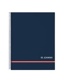 Caderno de Argolas El Ganso Azul A4 120 Folhas