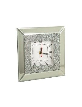 Reloj de Mesa Romimex Plateado Vidrio 20 x 5 x 20 cm