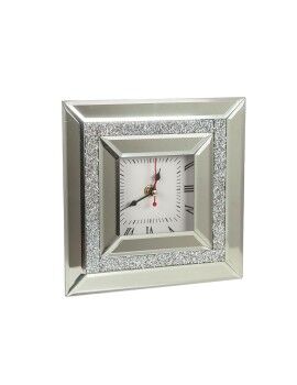 Reloj de Mesa Romimex Plateado Vidrio 20 x 20 x 5 cm