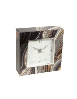 Reloj de Mesa Romimex Negro Dorado Vidrio 14 x 14 x 4 cm