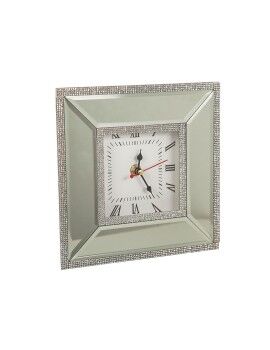 Reloj de Mesa Romimex Plateado Vidrio 20 x 20 x 5 cm