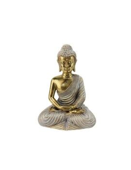 Figura Decorativa Romimex Dorado Buda 13 x 18 x 9 cm