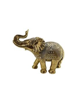 Figura Decorativa Romimex Dourado Elefante 16 x 14 x 7 cm