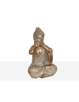 Figura Decorativa Romimex Dorado Buda 15 x 24 x 13 cm