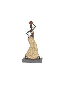 Figura Decorativa Romimex Castanho Natural Africana 15 x 31 x 10 cm