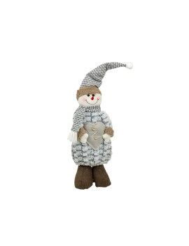 Figura Romimex Gris Poliéster 20 x 56 x 10 cm Muñeco de Nieve