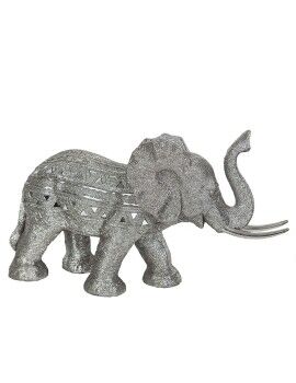 Figura Decorativa Romimex Plateado Elefante 48 x 28 x 17 cm