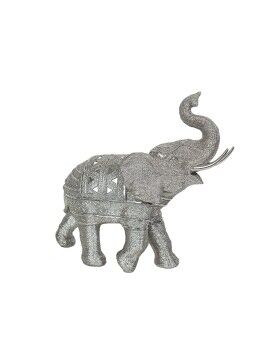 Figura Decorativa Romimex Plateado Elefante 39 x 35 x 15 cm