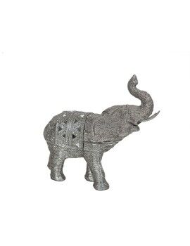 Figura Decorativa Romimex Plateado Elefante 31 x 28 x 11 cm