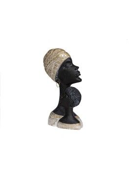 Busto Romimex Castanho Resina Africana 18 x 33 x 7 cm