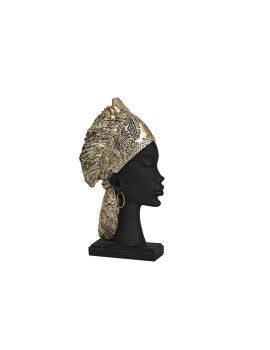 Busto Romimex Castanho Resina Africana 16 x 28 x 6 cm