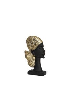 Busto Romimex Castanho Resina Africana 13 x 23 x 5 cm