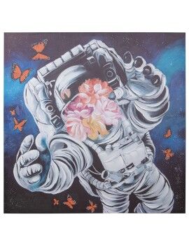 Pintura Alexandra House Living Madeira Astronauta 100 x 100 x 3 cm