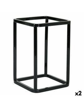 Soporte Inde Cesta Multiusos Metal 12 x 12 x 18 cm (2 Unidades)