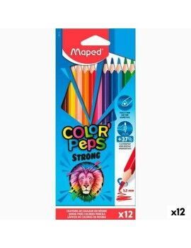 Lápices de colores Maped Color' Peps Strong Multicolor 12 Piezas (12 Unidades)