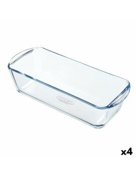 Molde para Horno Pyrex Classic Vidrio Rectangular Transparente 32 x 12 x 8 cm (4 Unidades)