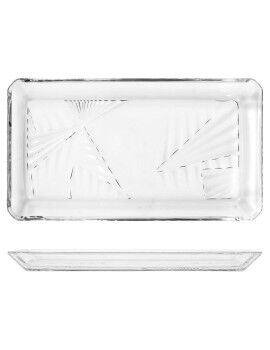 Bandeja Madlen Cristal Transparente (12 x 1,8 x 21,8 cm) (2 pcs)