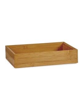 Organizador para Gavetas Castanho Empilhável 15 x 5 x 23 cm Natural Bambu