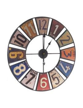 Reloj de Pared Multicolor Retro Metal (60 x 4,5 x 60 cm)