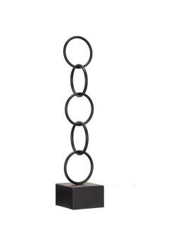 Figura Decorativa Aros Preto Metal (12,5 x 60,5 x 12,5 cm)