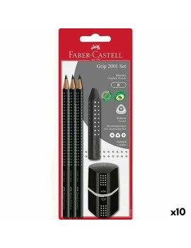 Conjunto de Lápis Faber-Castell Preto (5 Unidades) (10 Unidades)