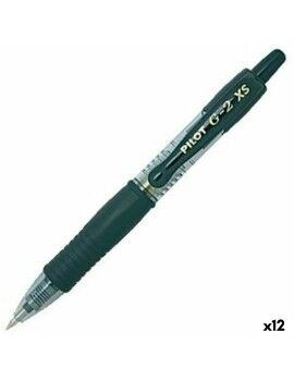 Bolígrafo Roller Pilot G-2 XS Retráctil Negro 0,4 mm (12 Unidades)