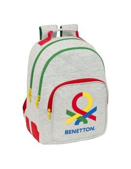 Mochila Escolar Benetton Pop Gris (32 x 42 x 15 cm)