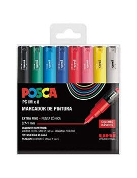 Conjunto de Marcadores POSCA PC-1M 8 Peças Multicolor