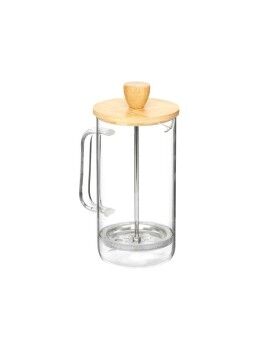 Bule 600 ml Natural Bambu Vidro de Borosilicato