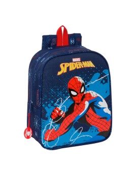 Mochila Infantil Spider-Man Neon Azul marino 22 x 27 x 10 cm