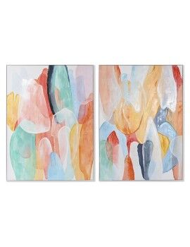 Cuadro Home ESPRIT Abstracto Moderno 90 x 3,5 x 120 cm (2 Unidades)