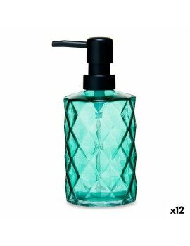 Dispensador de Sabão Diamante Cristal Verde Plástico 410 ml (12 Unidades)